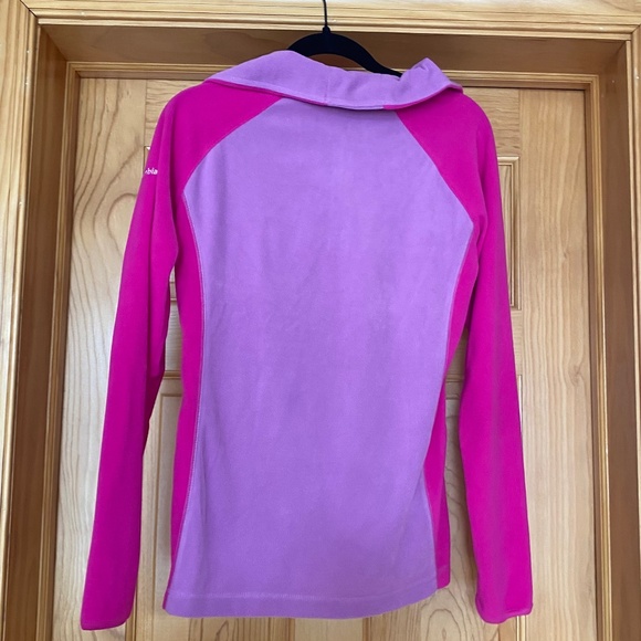NWT Columbia Women’s Fleece Jacket Color Block Outerwear M Medium Pink Purple - Picture 3 of 6